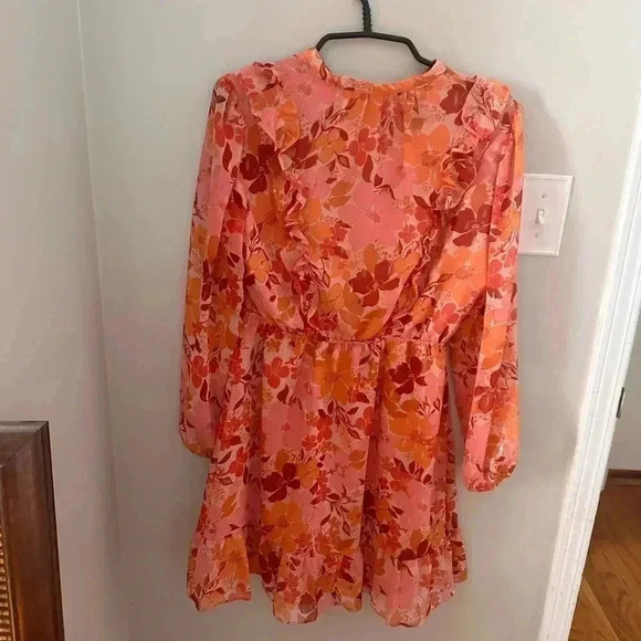 LC Lauren Conrad Floral Pink and Orange Dress - Picture 3 of 5